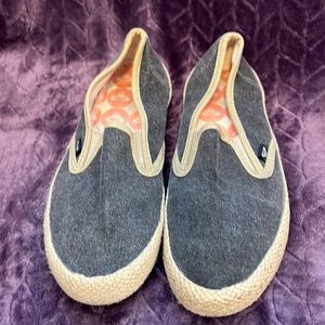 Roxy canvas slip on sz 6